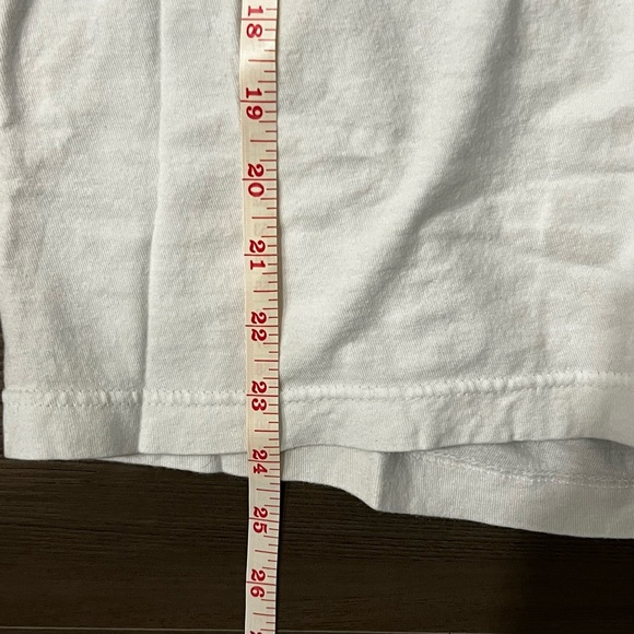 Netflix Stranger Things Ringer Shirt Men's Small Scoops Ahoy in White with Red - Picture 7 of 7